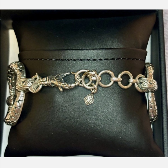 SARDA 925 STERLING SILVER BRACELET - Size 7 - Picture 4 of 10